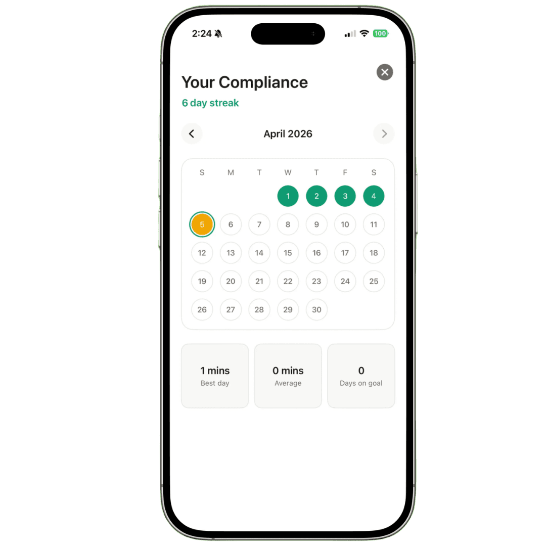 Smilo compliance calendar screen